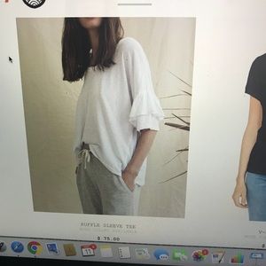 Ruffle sleeved tee size 2